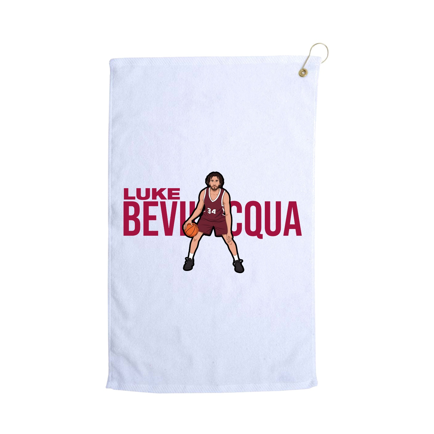 Golf Towel — Player Name in White