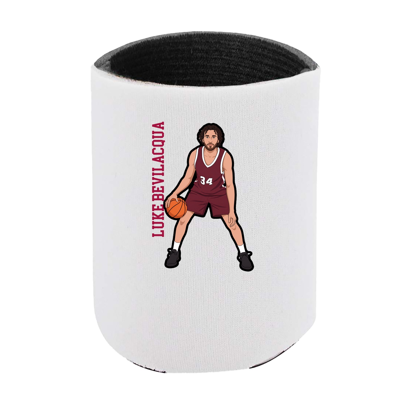 Can Holder — Name Vertical in White