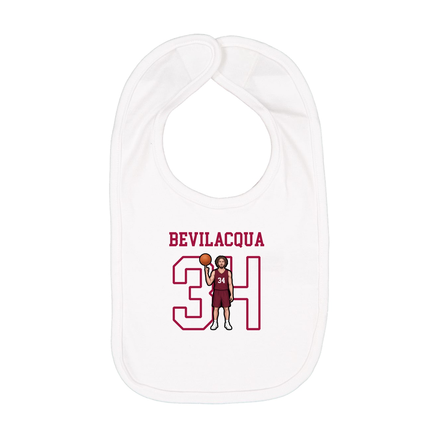 Infant Bib — Shirsey in White