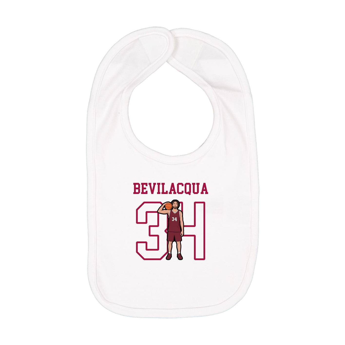 Infant Bib — Shirsey in White