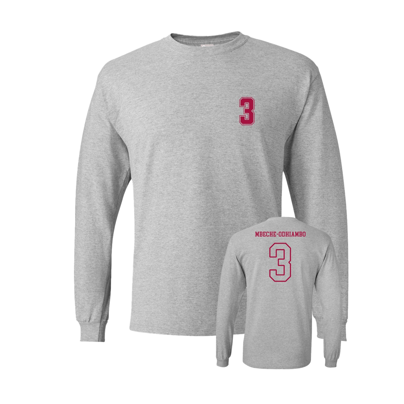 Long Sleeve Tee — Chest Back in Grey