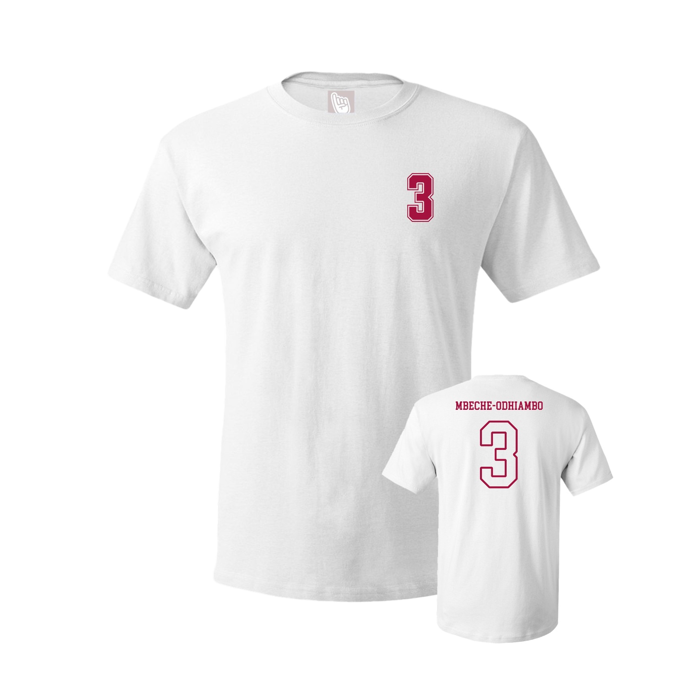 Youth Tee — Chest Back in White