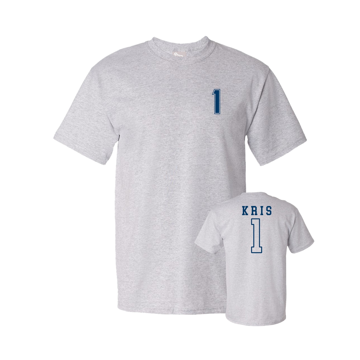 Youth Tee — Chest Back in Grey