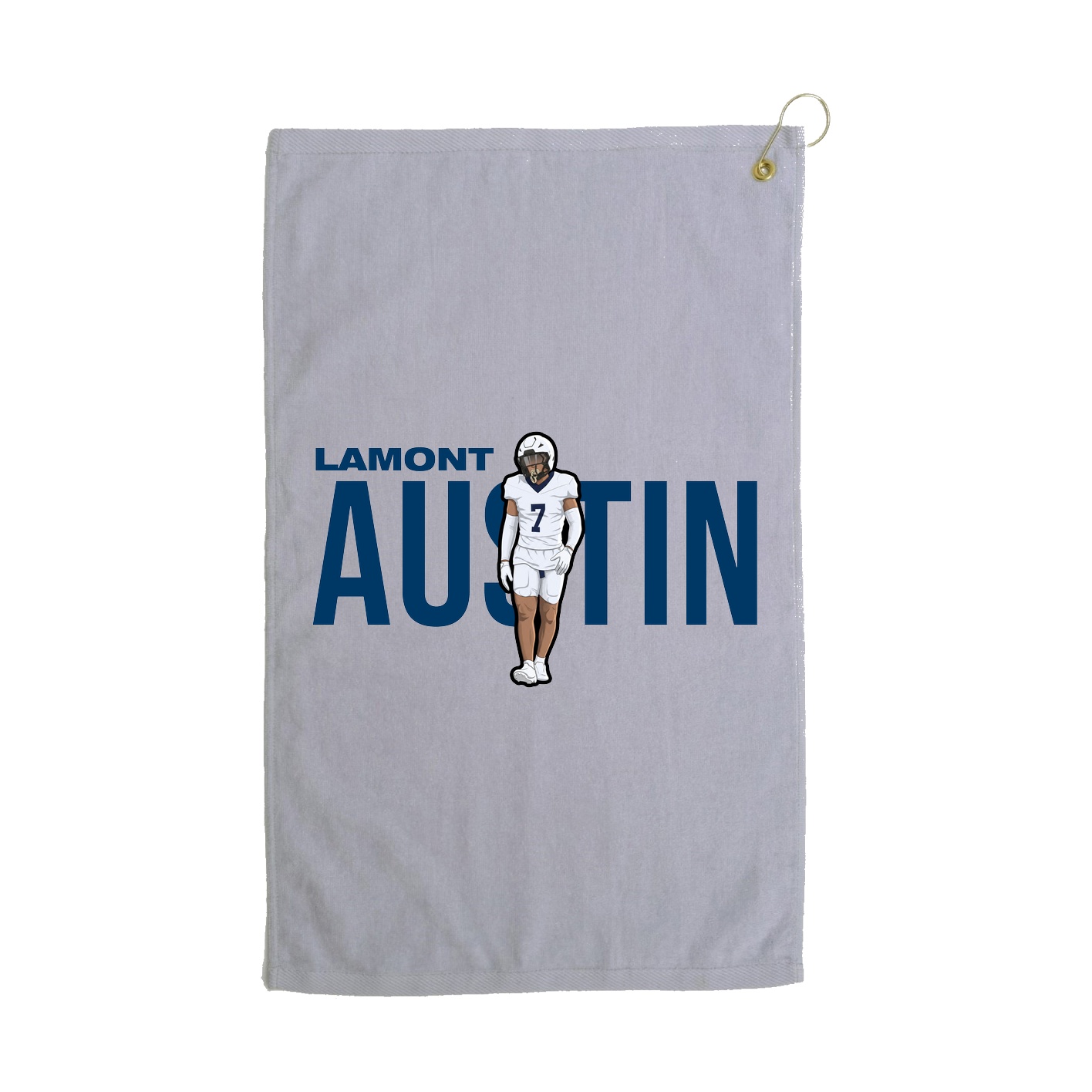 Golf Towel — Player Name in Grey
