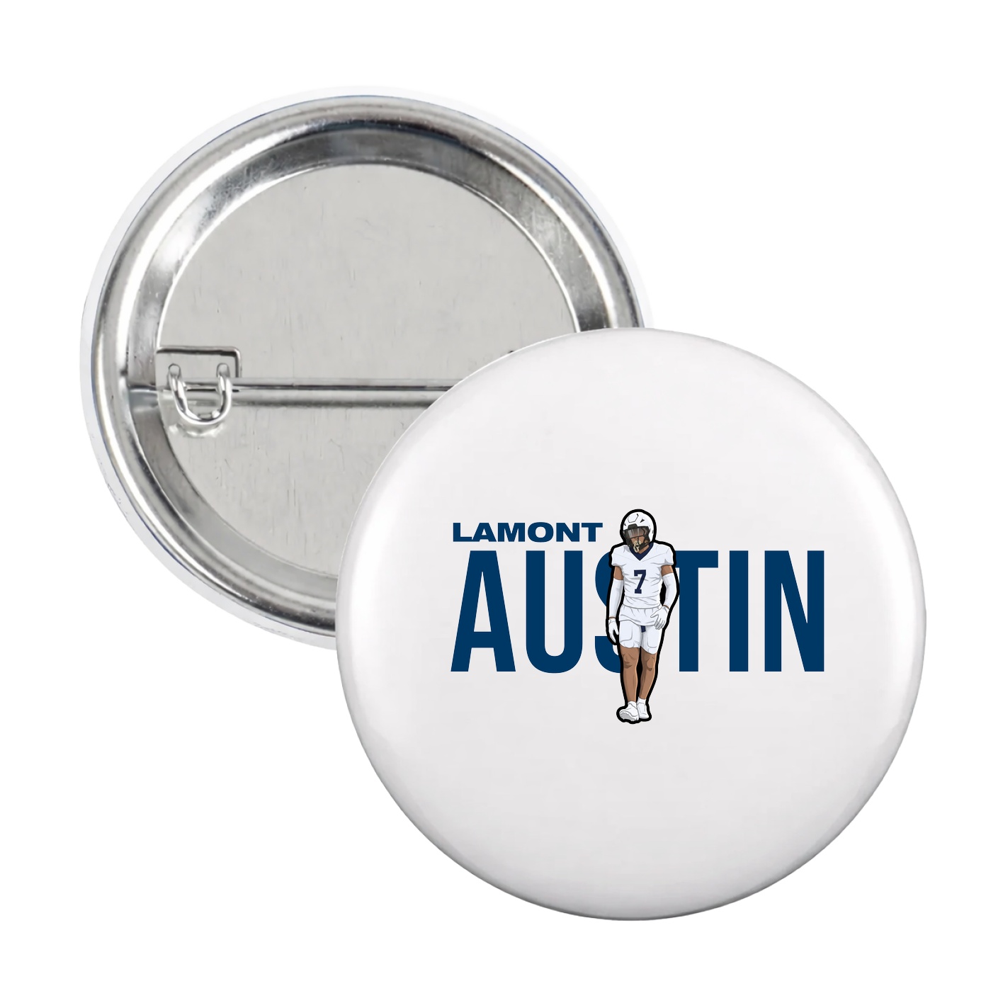 Game Day Button — Player Name in White
