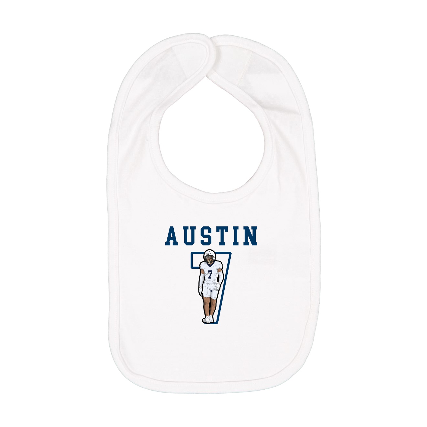 Infant Bib — Shirsey in White