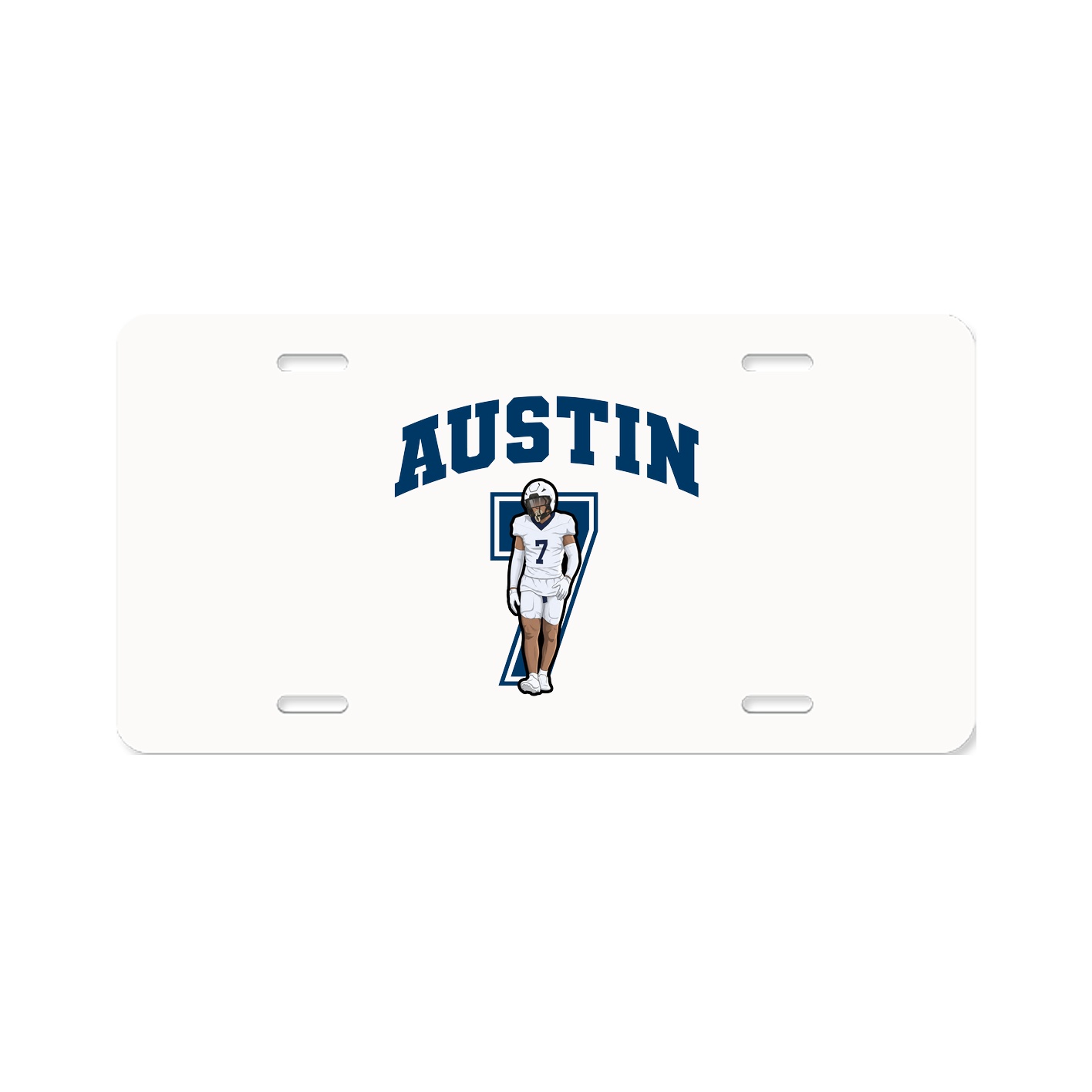 License Plate — Number in Classic