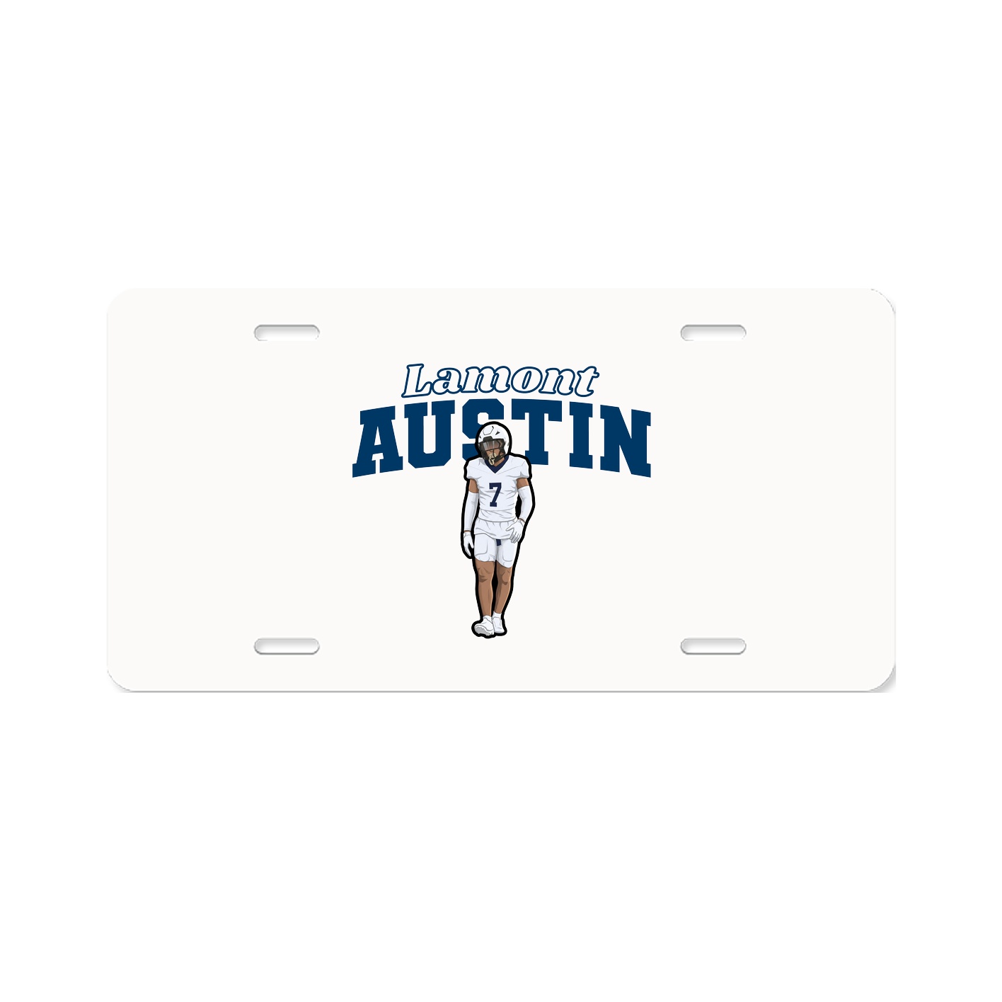 License Plate — Name Arch in Classic
