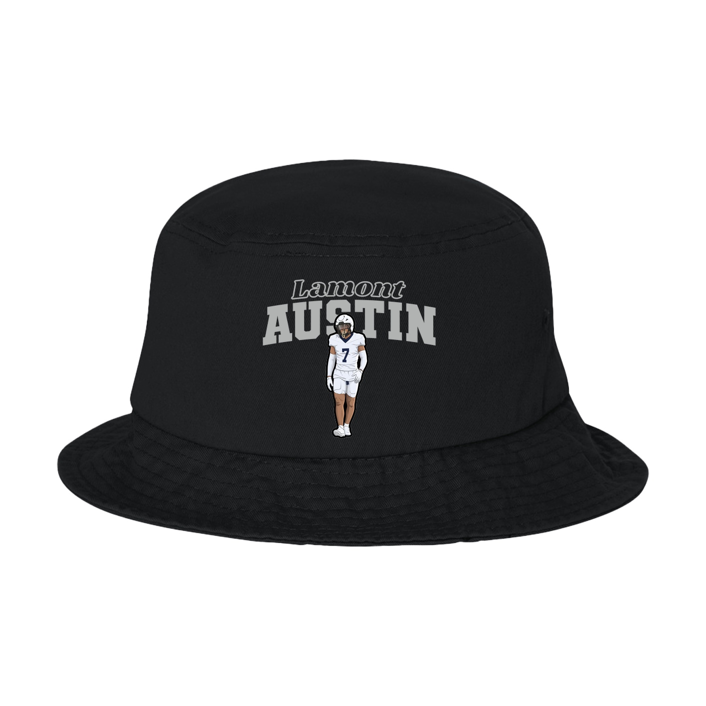 Bucket Cap — Name Arch in Black