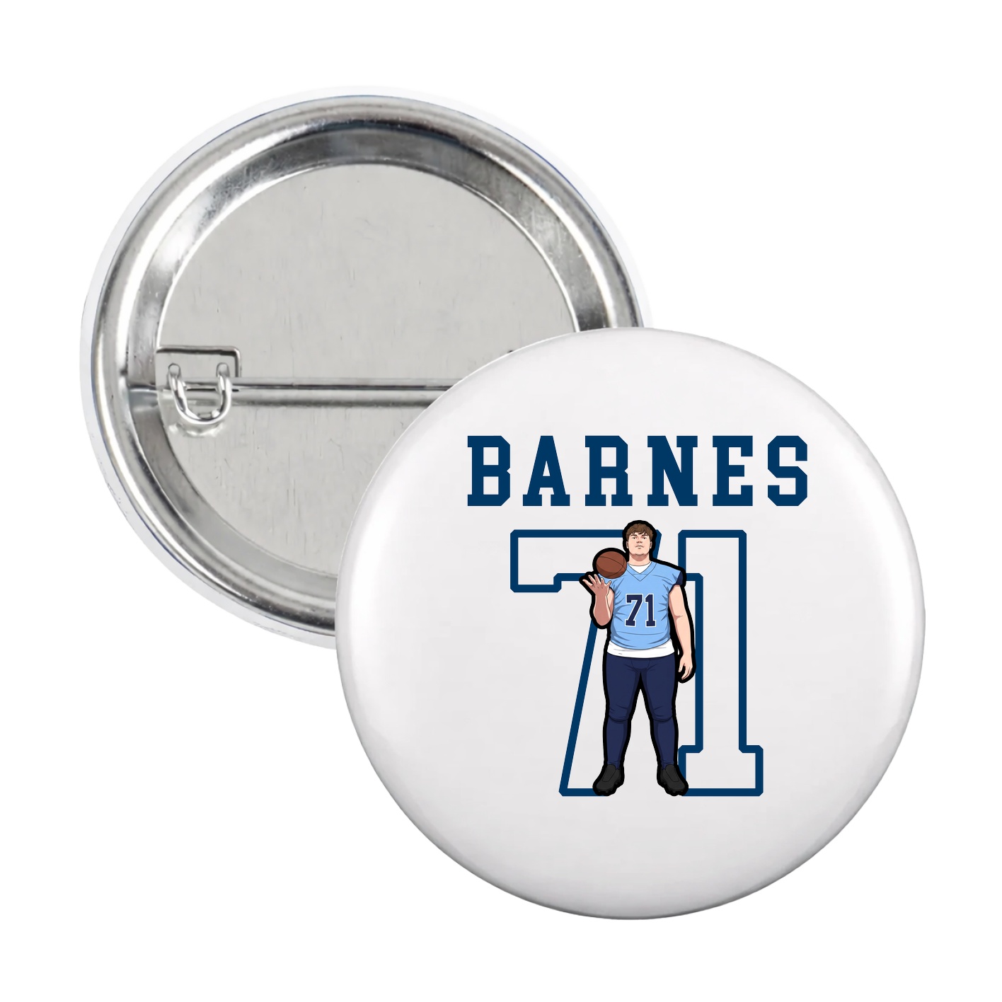 Game Day Button — Shirsey in White