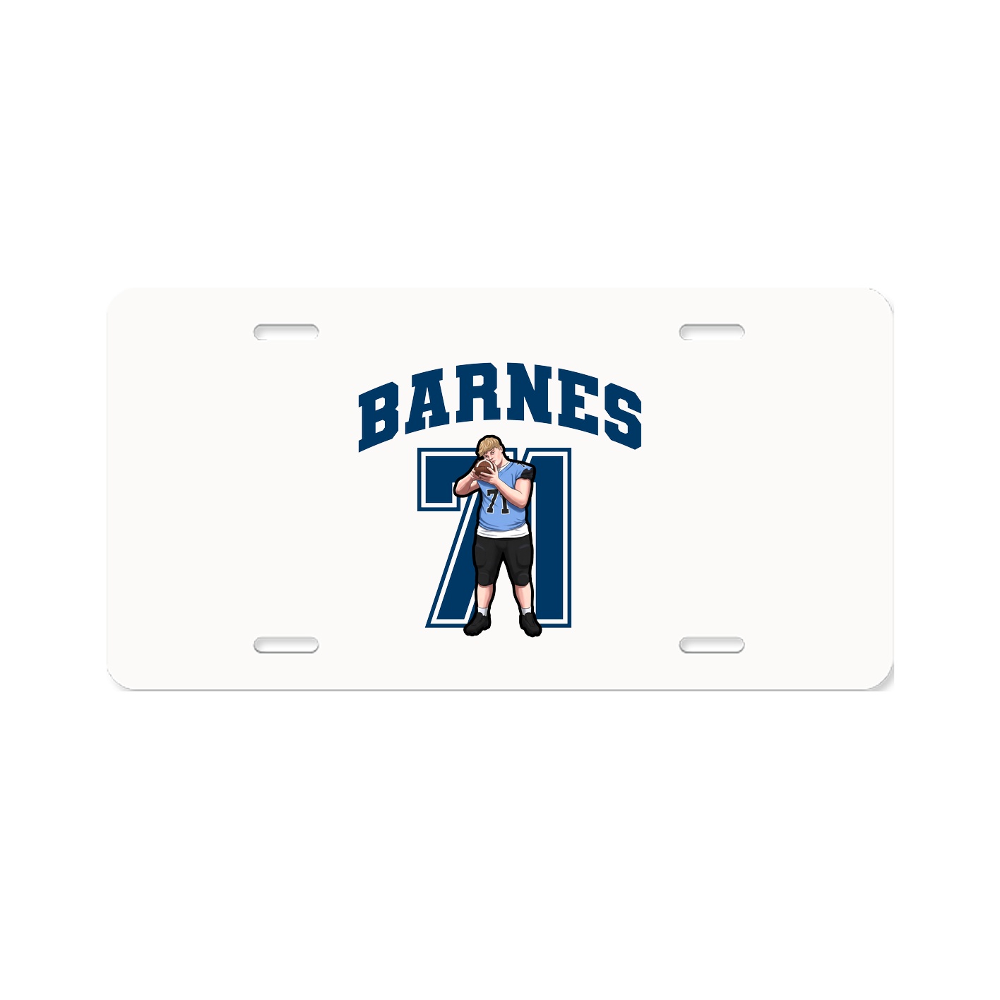 License Plate — Number in Classic