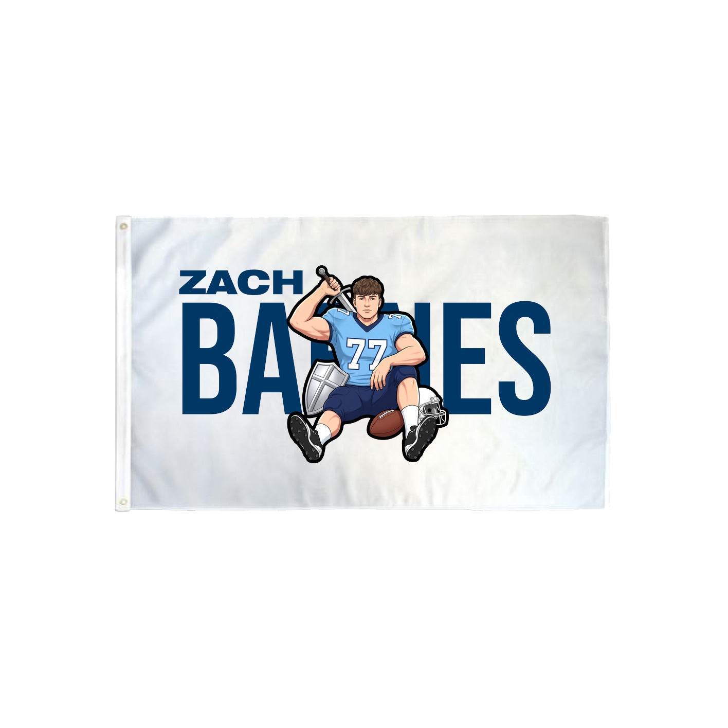3x5 Flag — Player Name in Classic