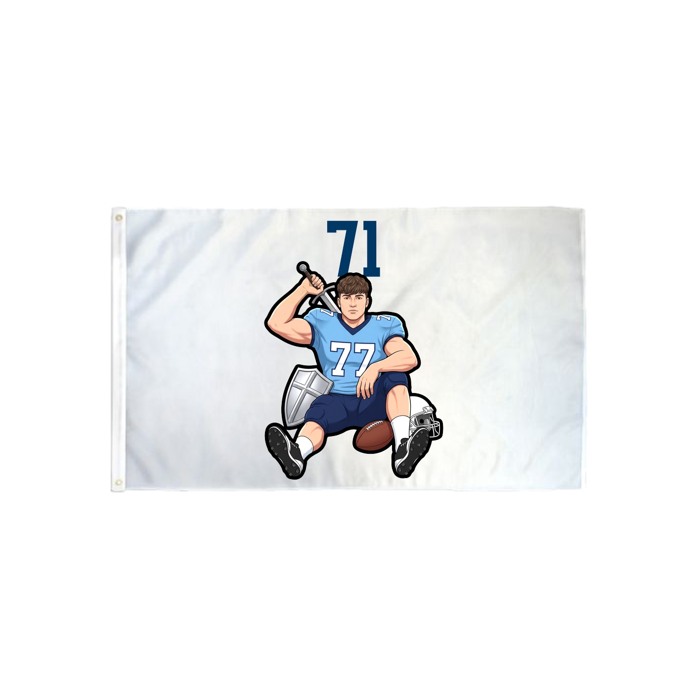 3x5 Flag — Number Top in Classic