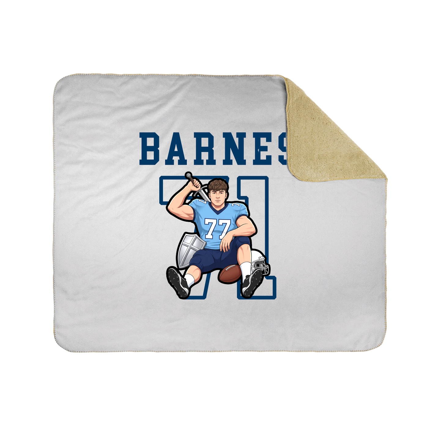 Throw Blanket — Shirsey in White
