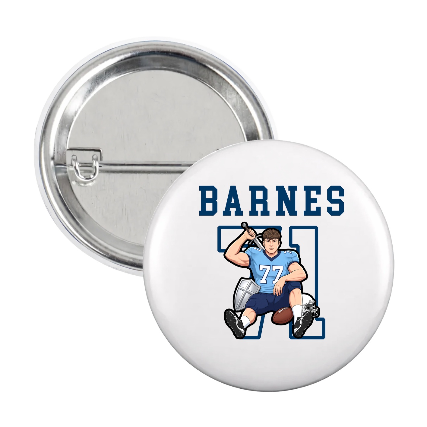 Game Day Button — Shirsey in White