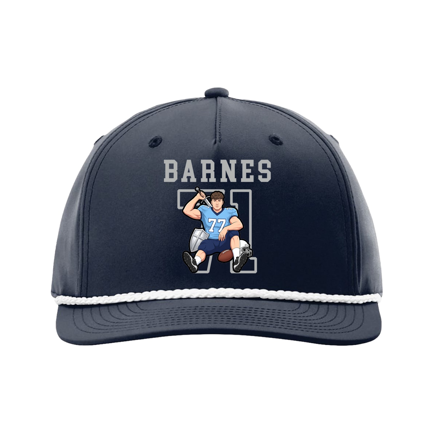 Five-Panel Classic Rope Cap — Shirsey in Navy