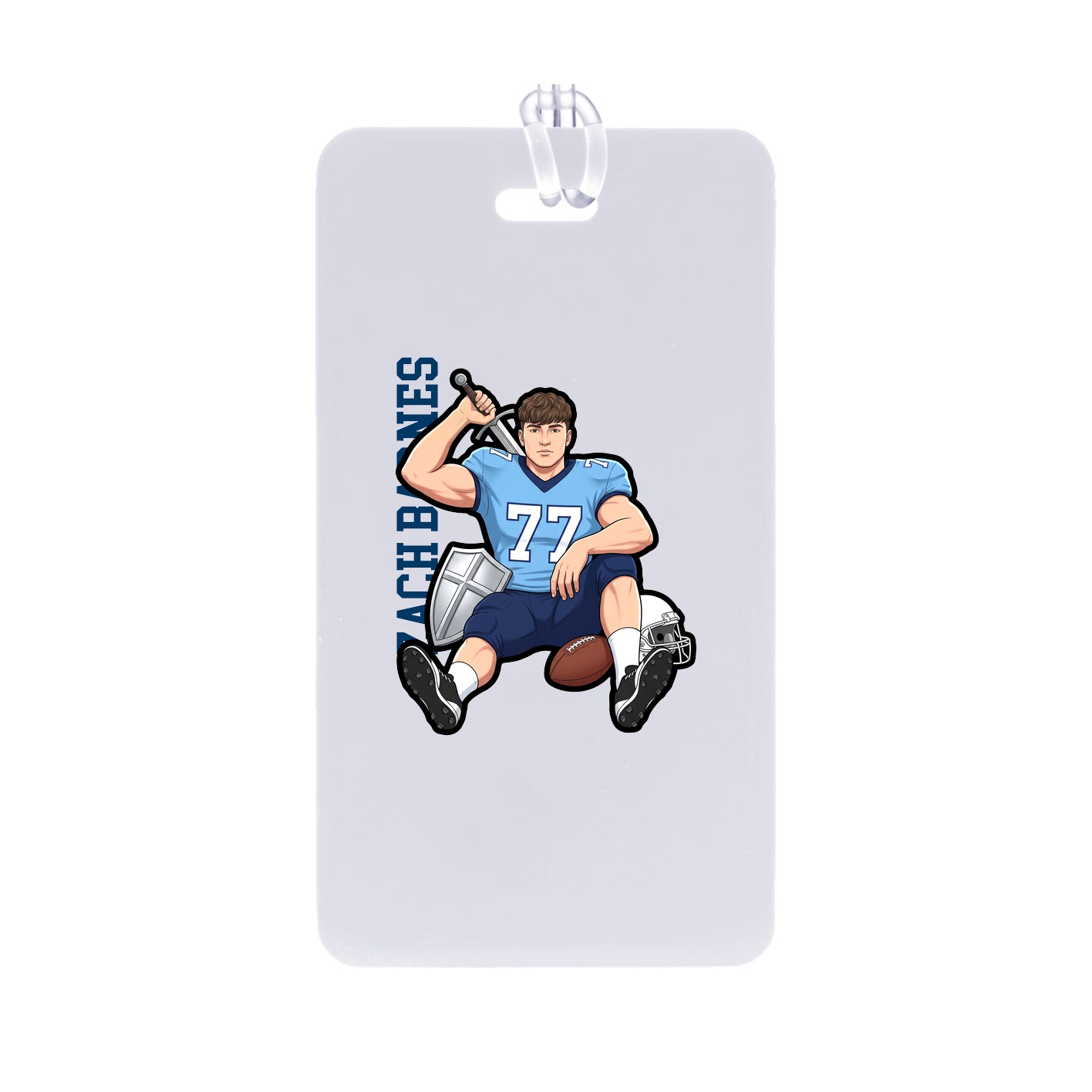 Bag Tag — Name Vertical in Classic