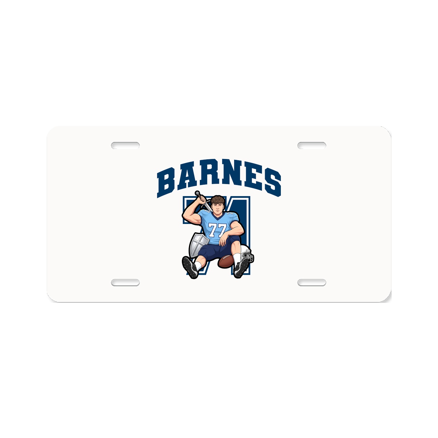 License Plate — Number in Classic