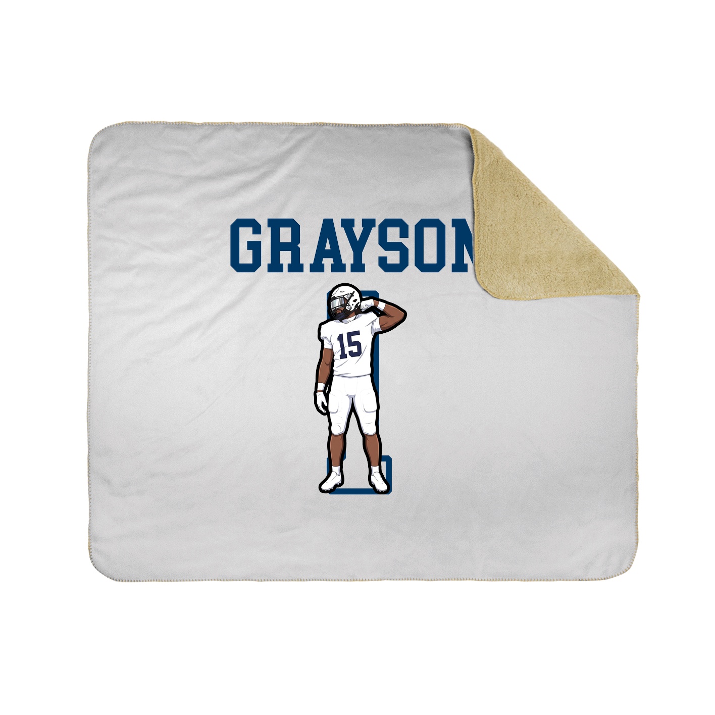 Throw Blanket — Shirsey in White
