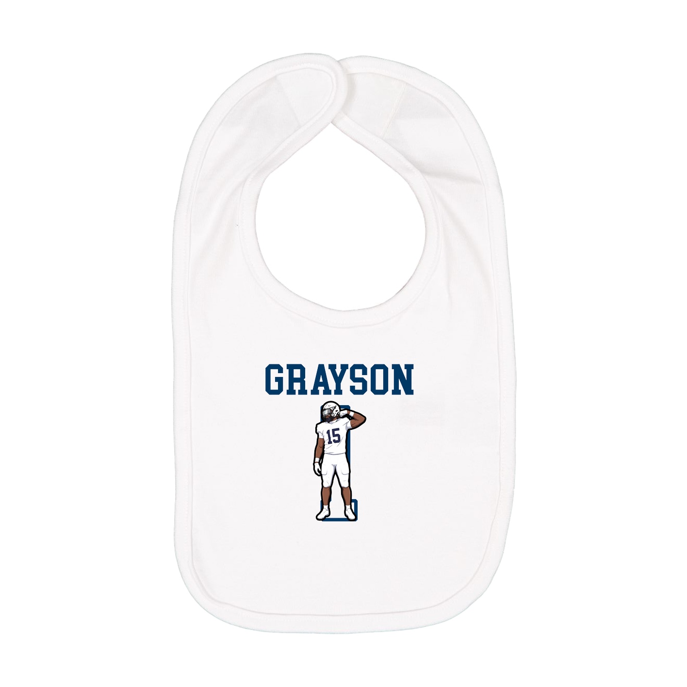 Infant Bib — Shirsey in White