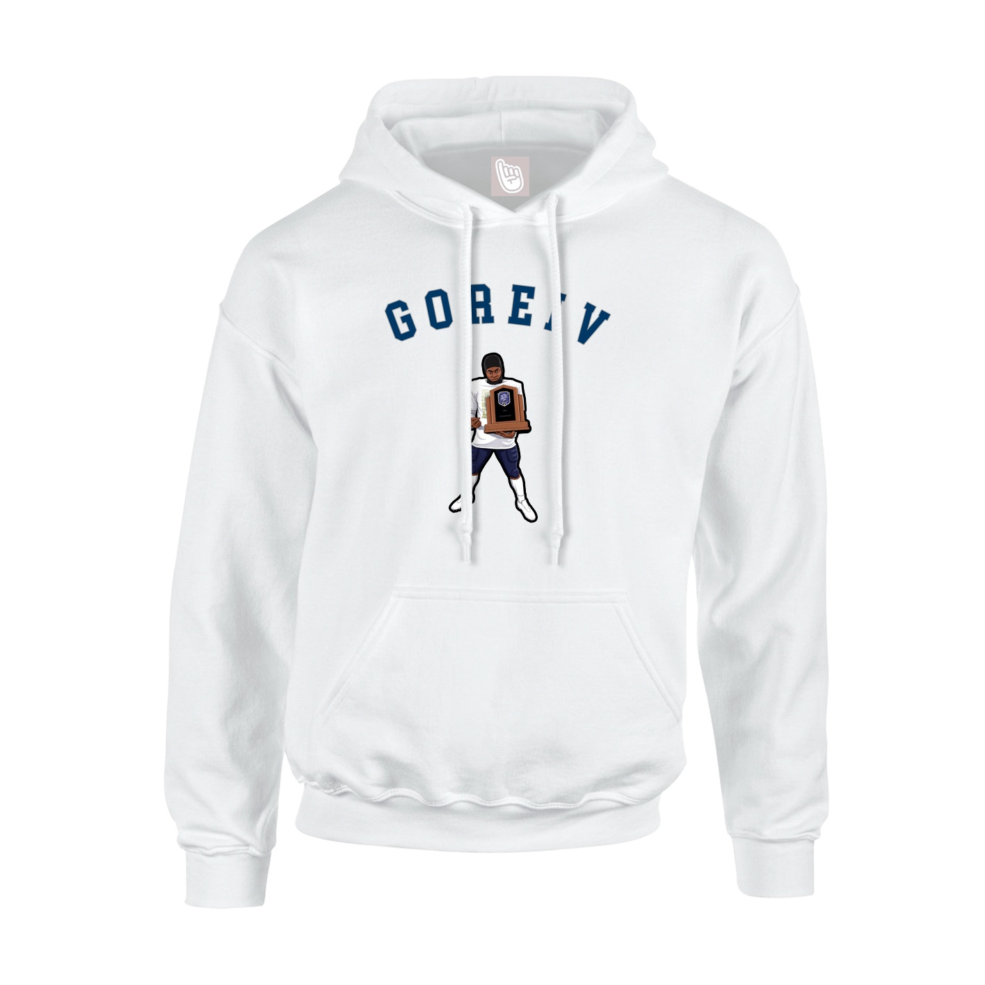 Youth Hoodie — Shirsey Arch in White