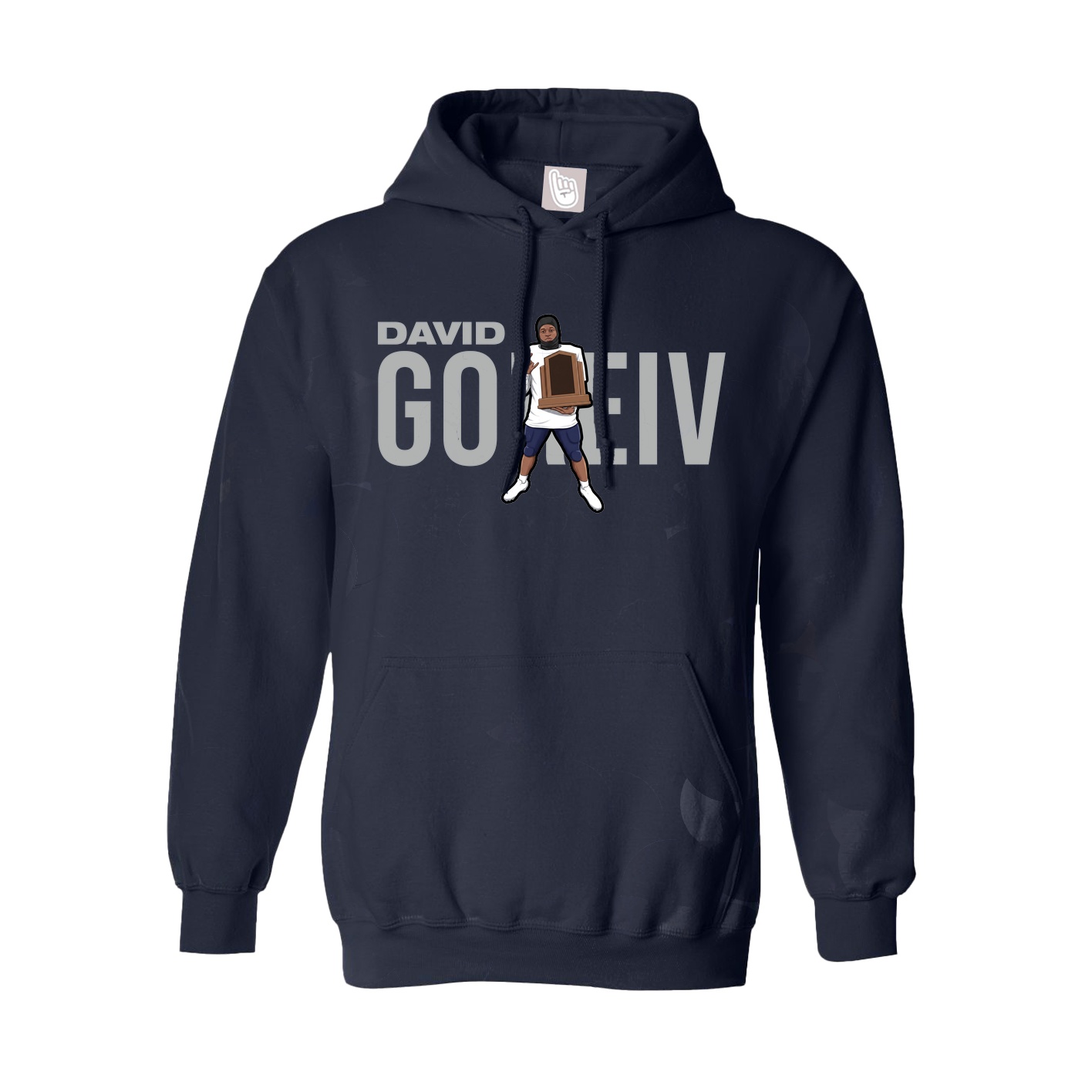 Hoodie — Player Name in Navy