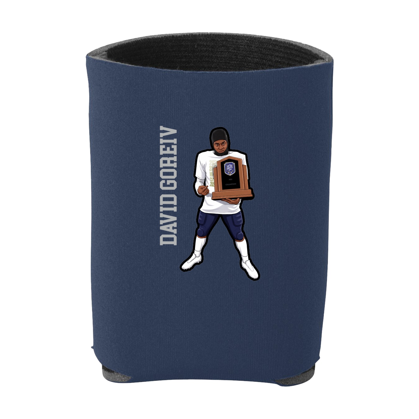 Can Holder — Name Vertical in Navy