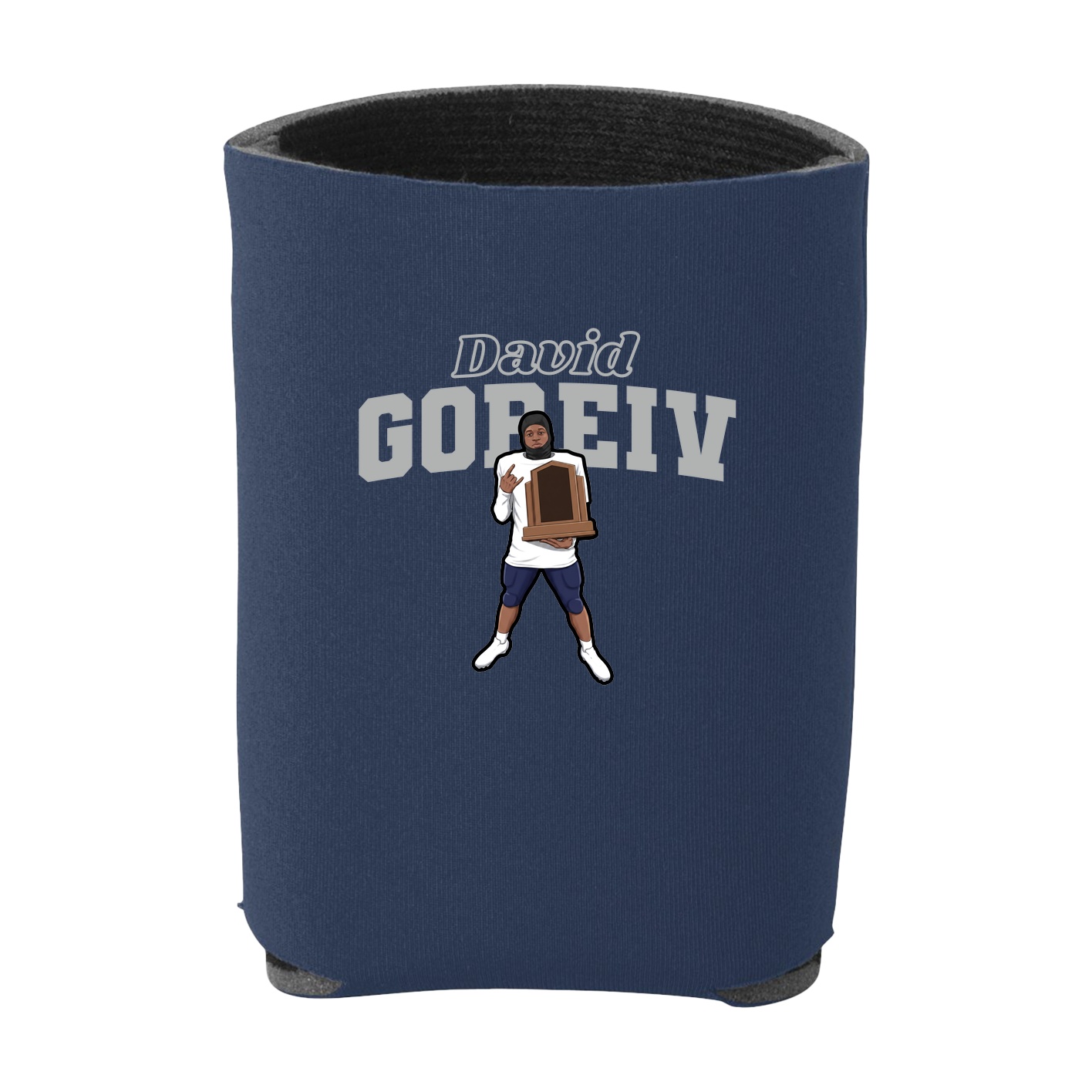 Can Holder — Name Arch in Navy
