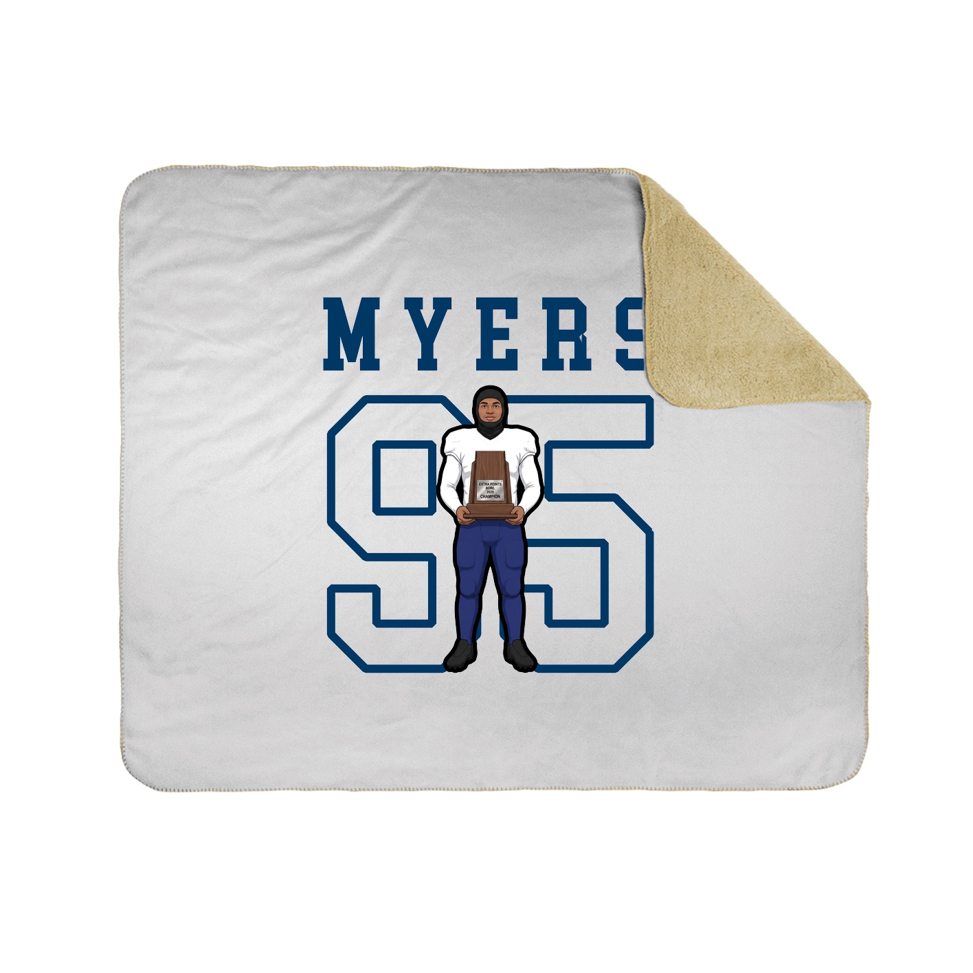 Throw Blanket — Shirsey in White