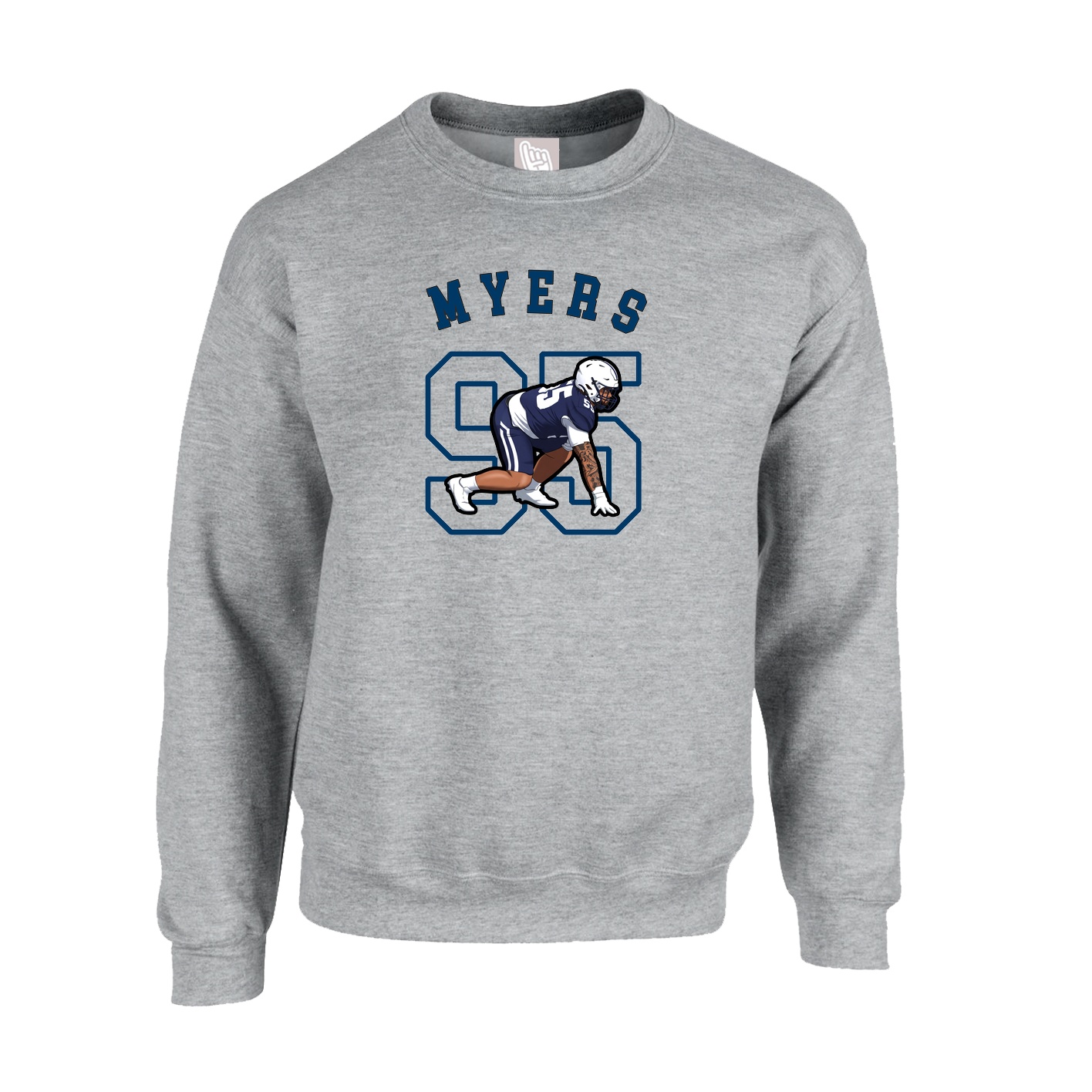 Fleece Crew — Shirsey Arch in Grey
