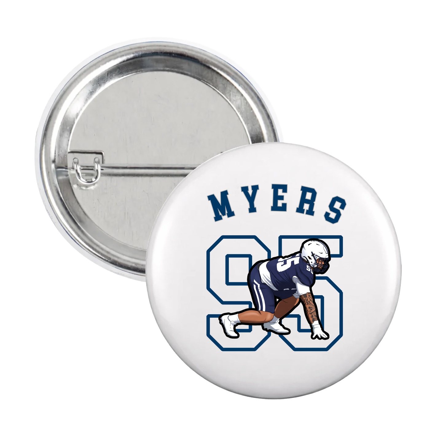 Game Day Button — Shirsey Arch in White