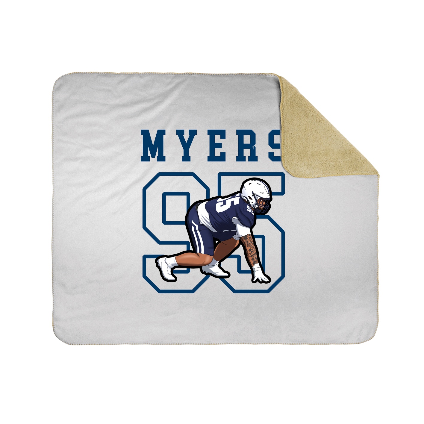 Throw Blanket — Shirsey in White