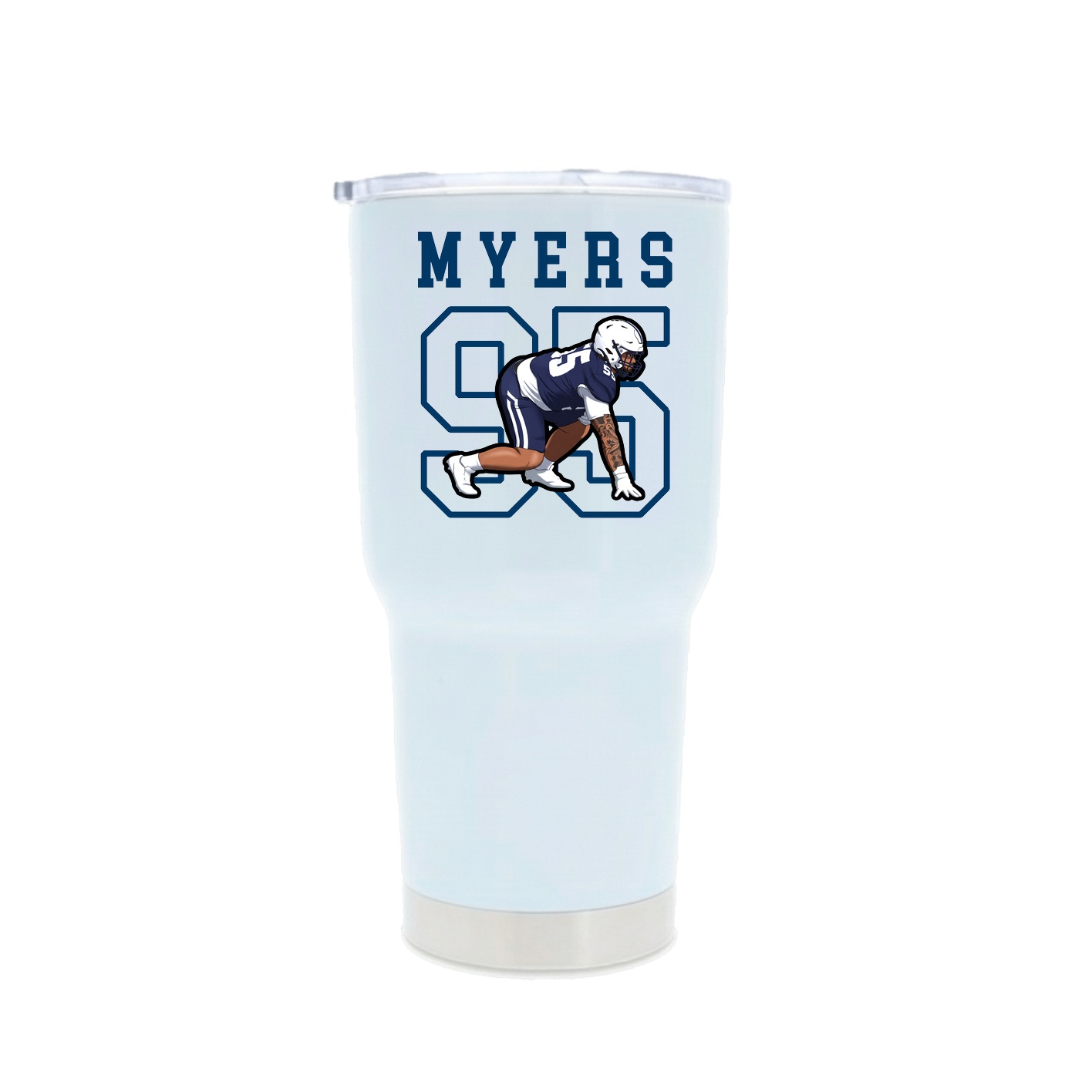 30oz Stainless Steel Tumbler — Shirsey in White