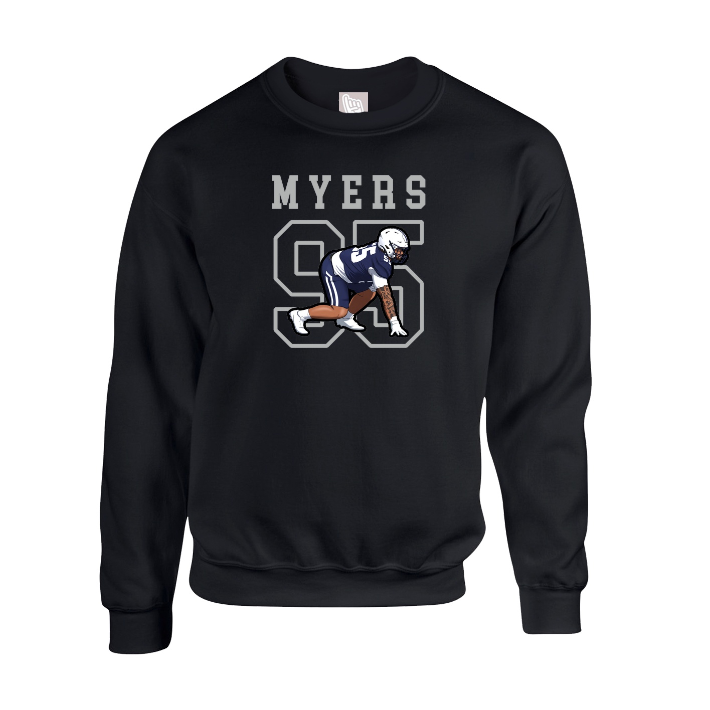 Fleece Crew — Shirsey in Black
