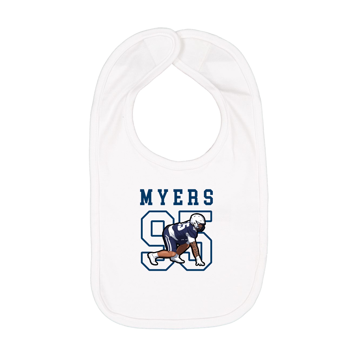 Infant Bib — Shirsey in White