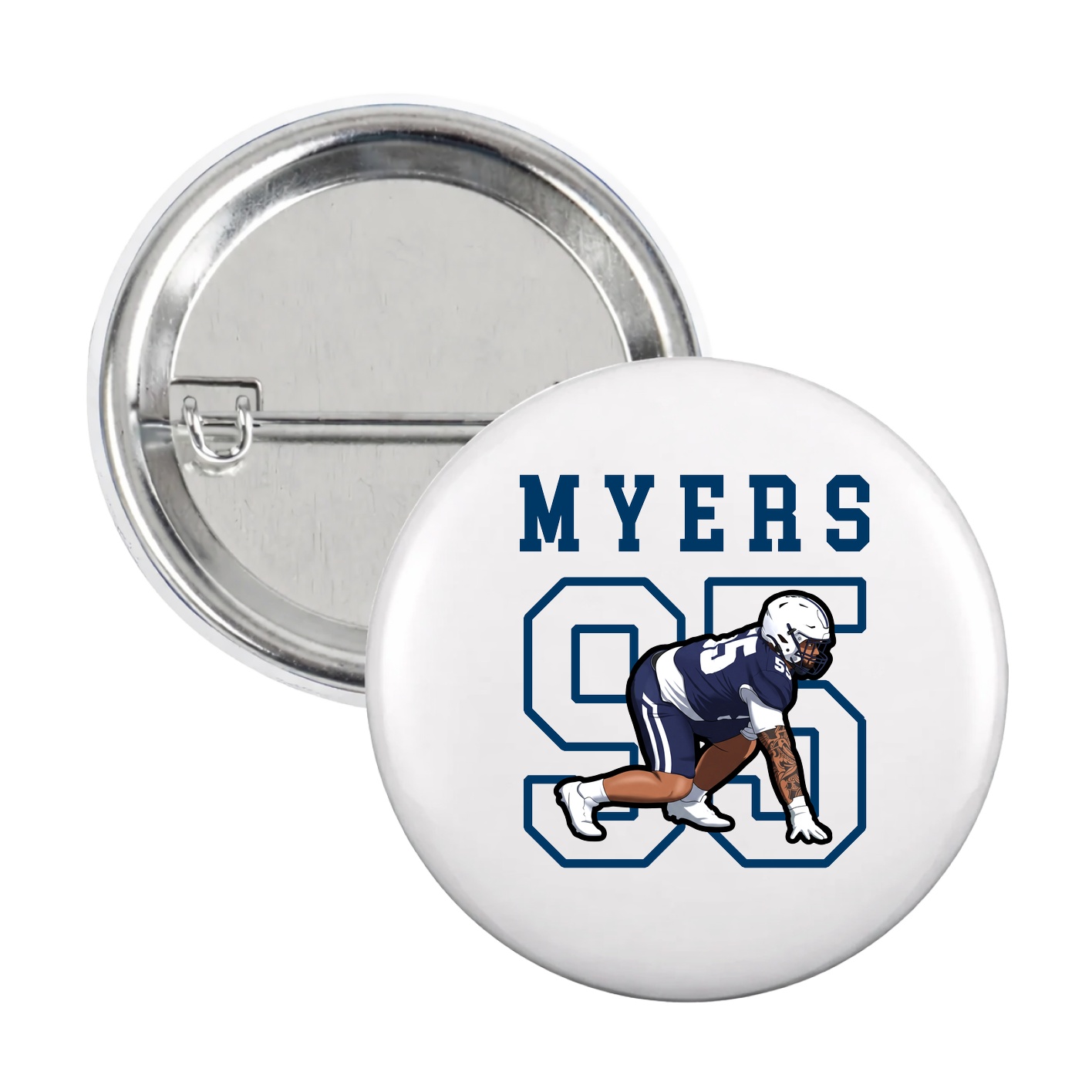 Game Day Button — Shirsey in White