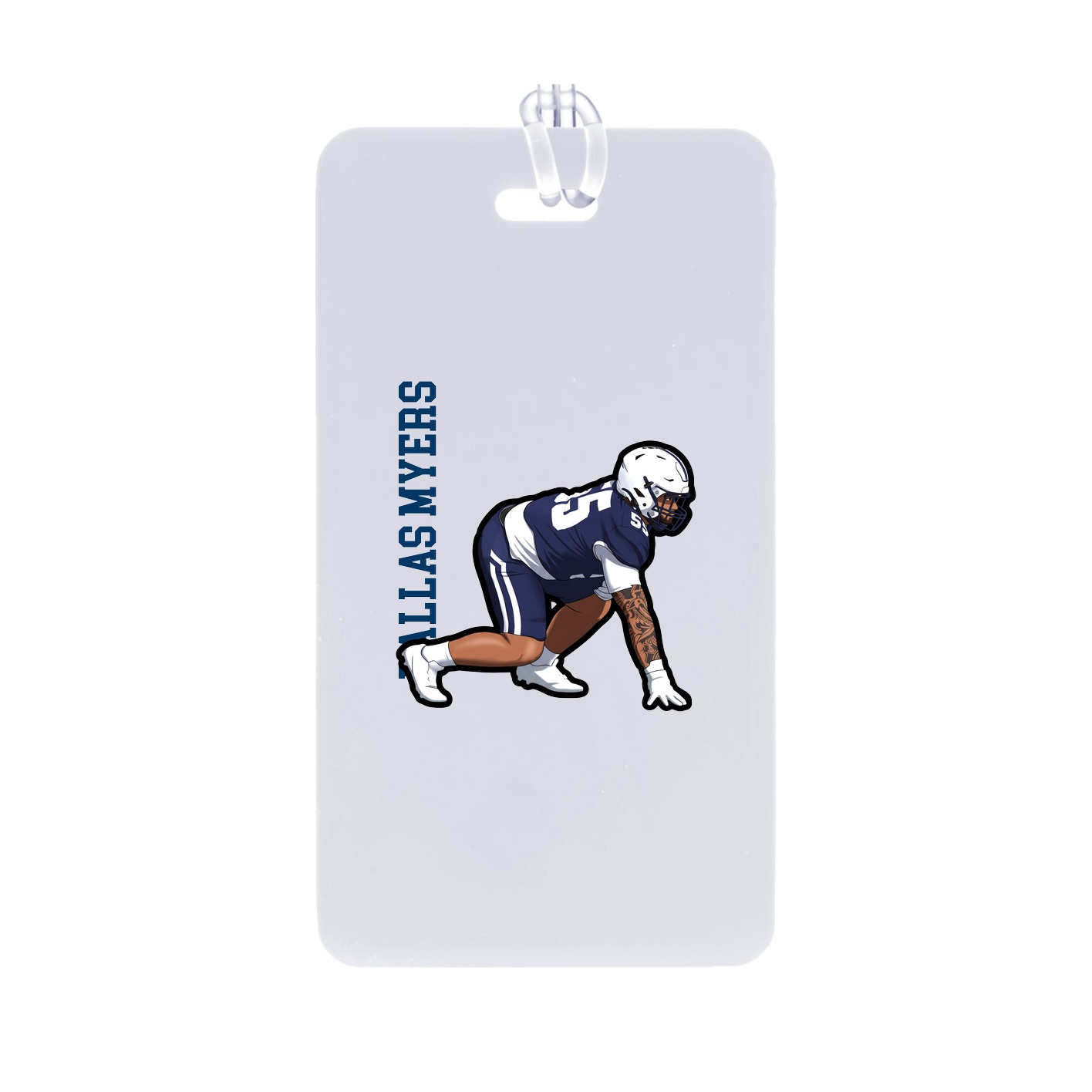Bag Tag — Name Vertical in Classic