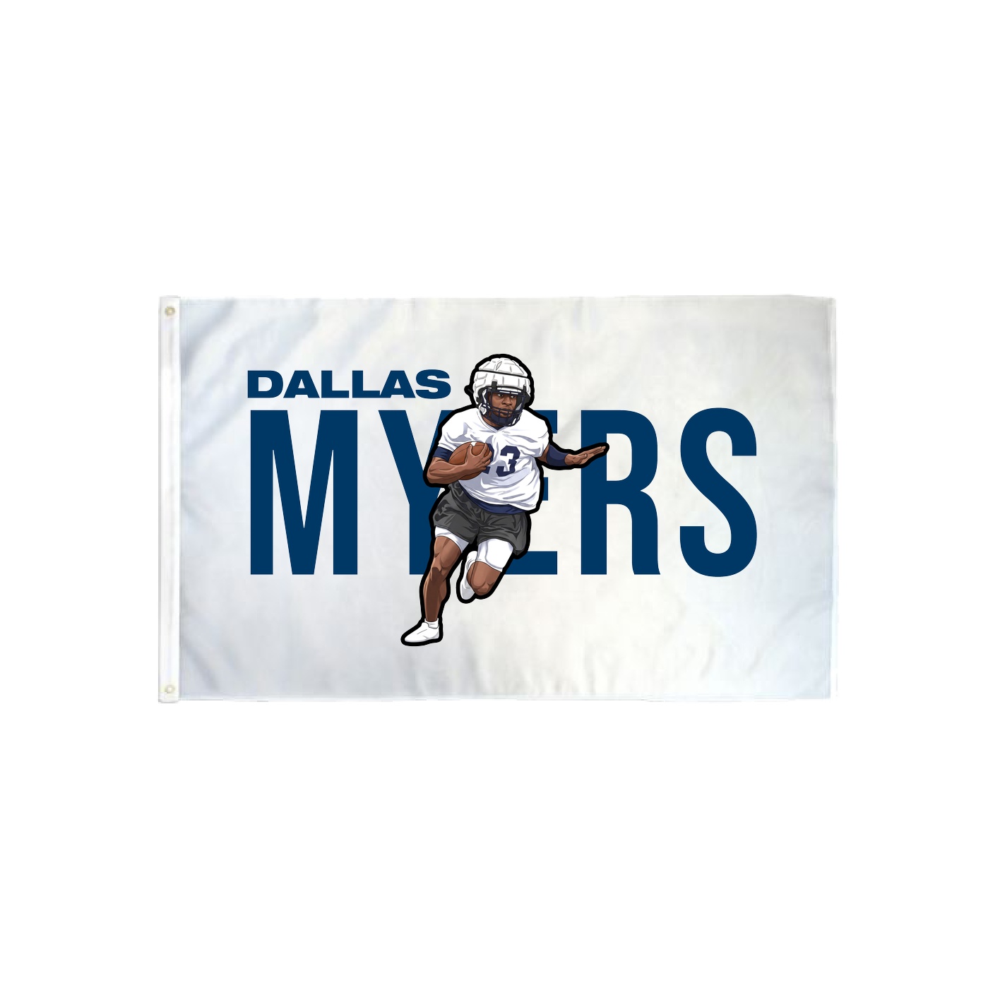 3x5 Flag — Player Name in Classic