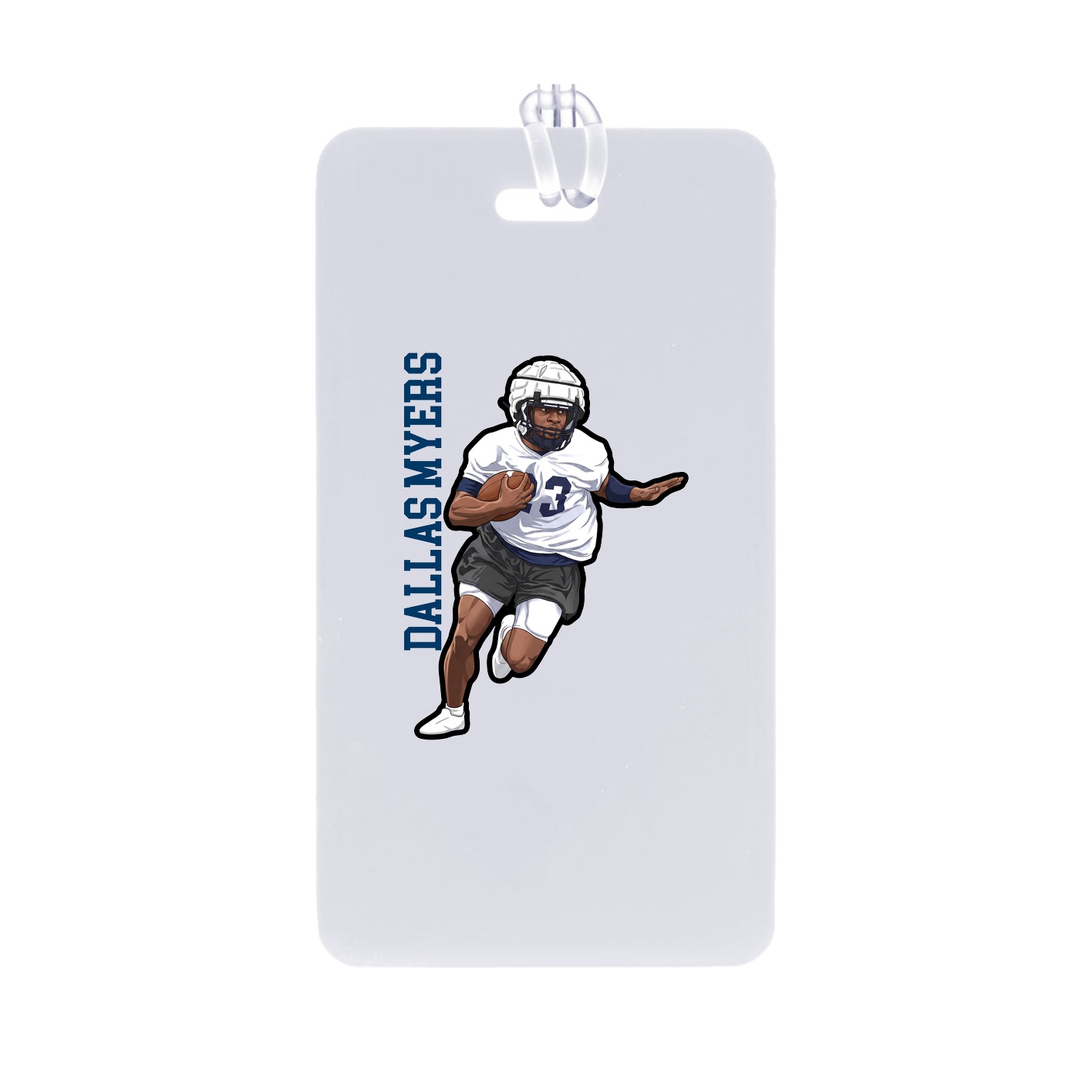 Bag Tag — Name Vertical in Classic