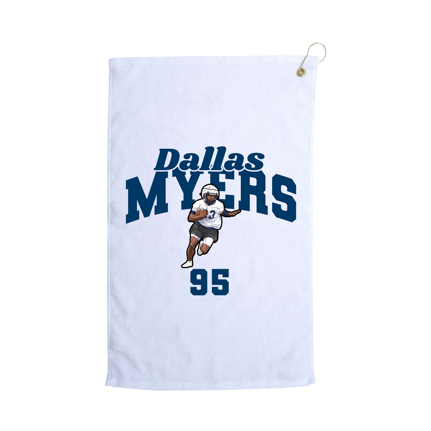 Golf Towel — Signature Arch in White