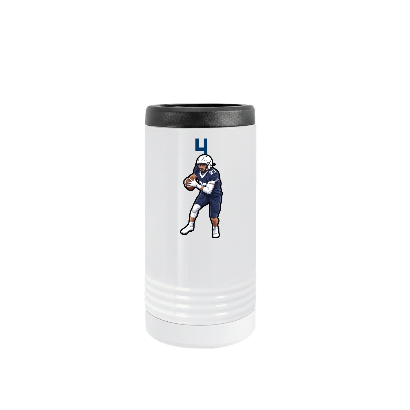 Slim Beverage Holder — Number Top in White