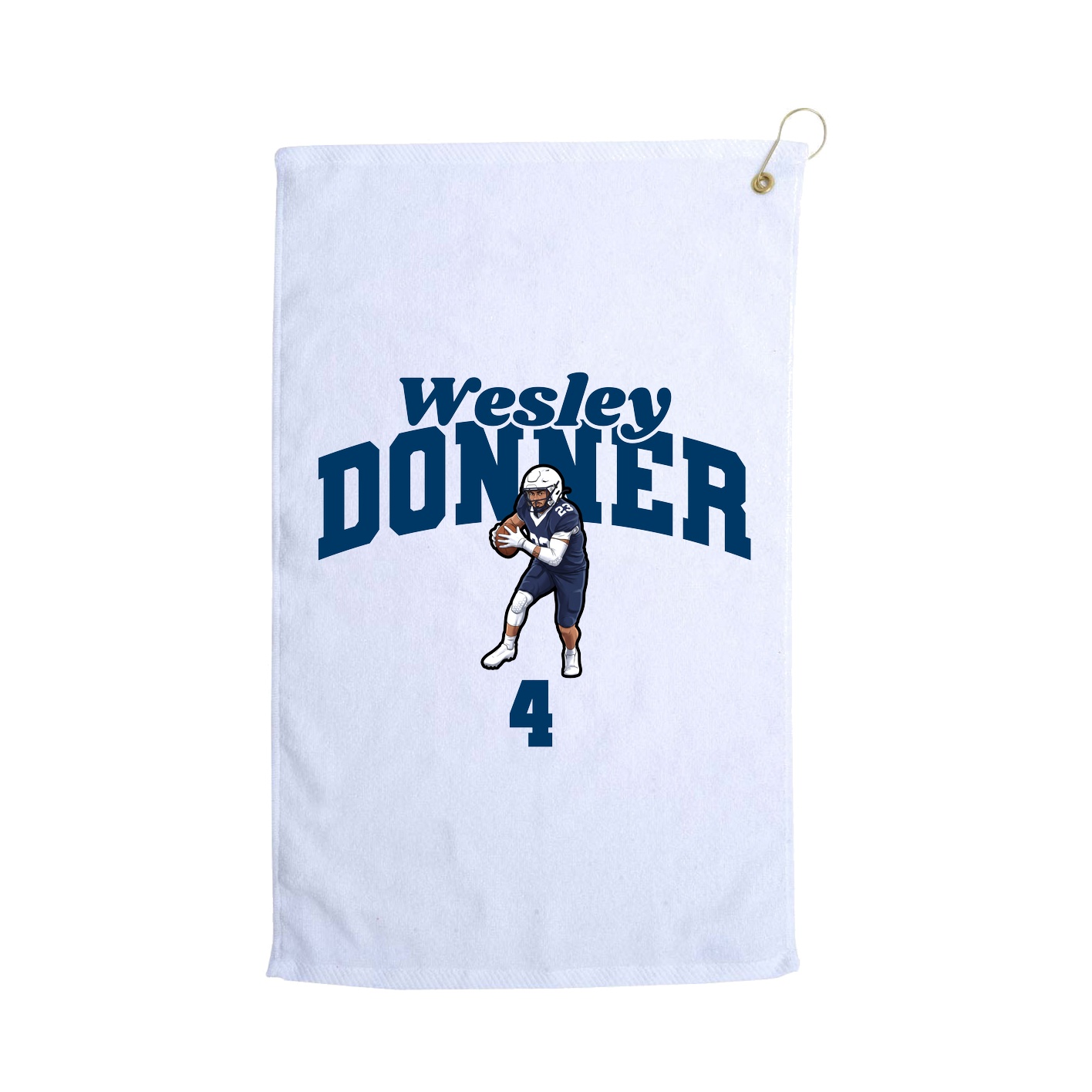 Golf Towel — Signature Arch in White