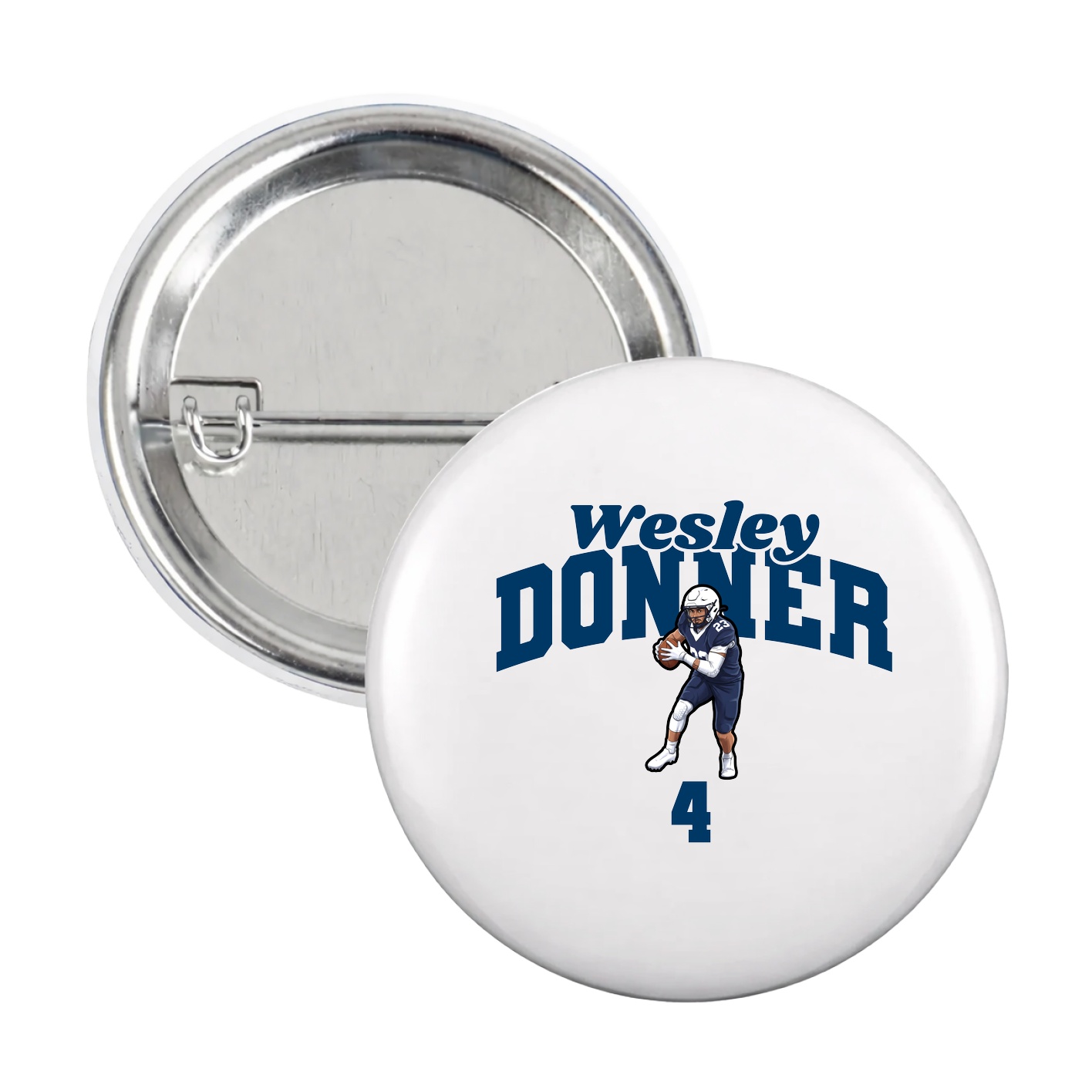 Game Day Button — Signature Arch in White