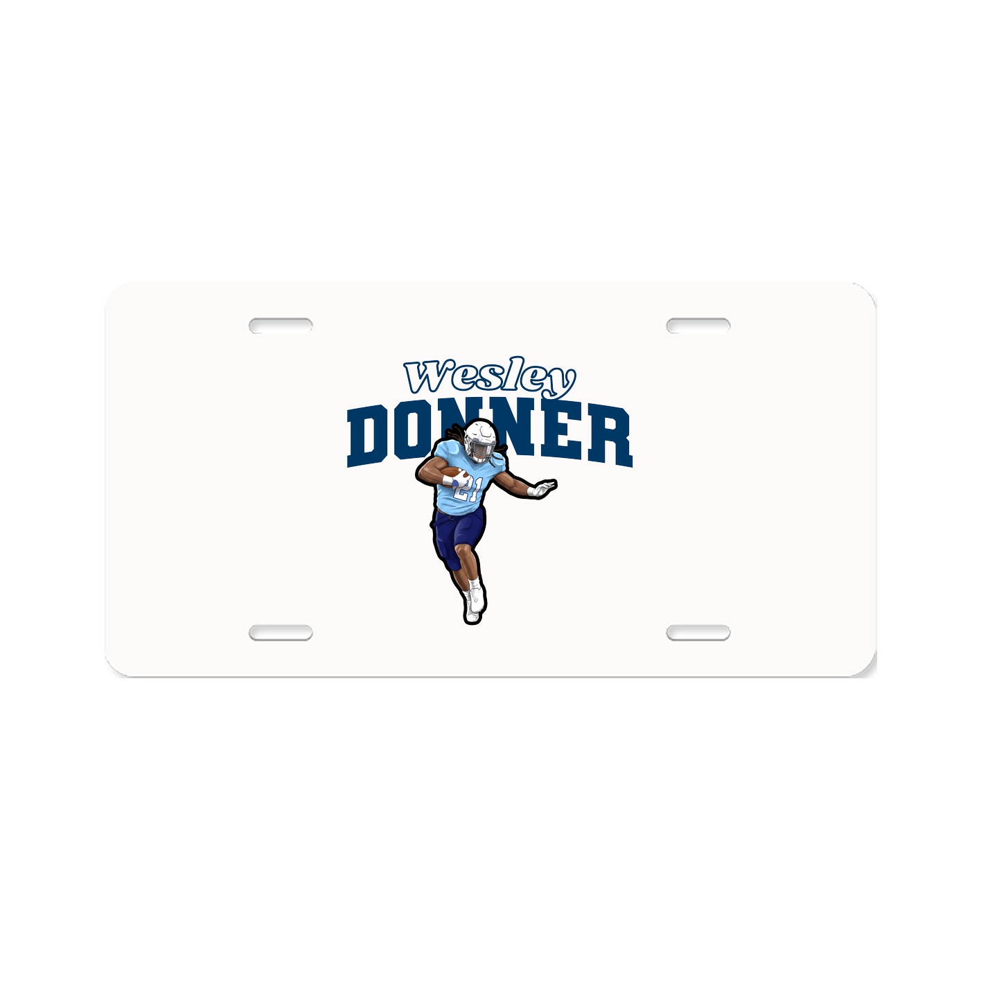 License Plate — Name Arch in Classic