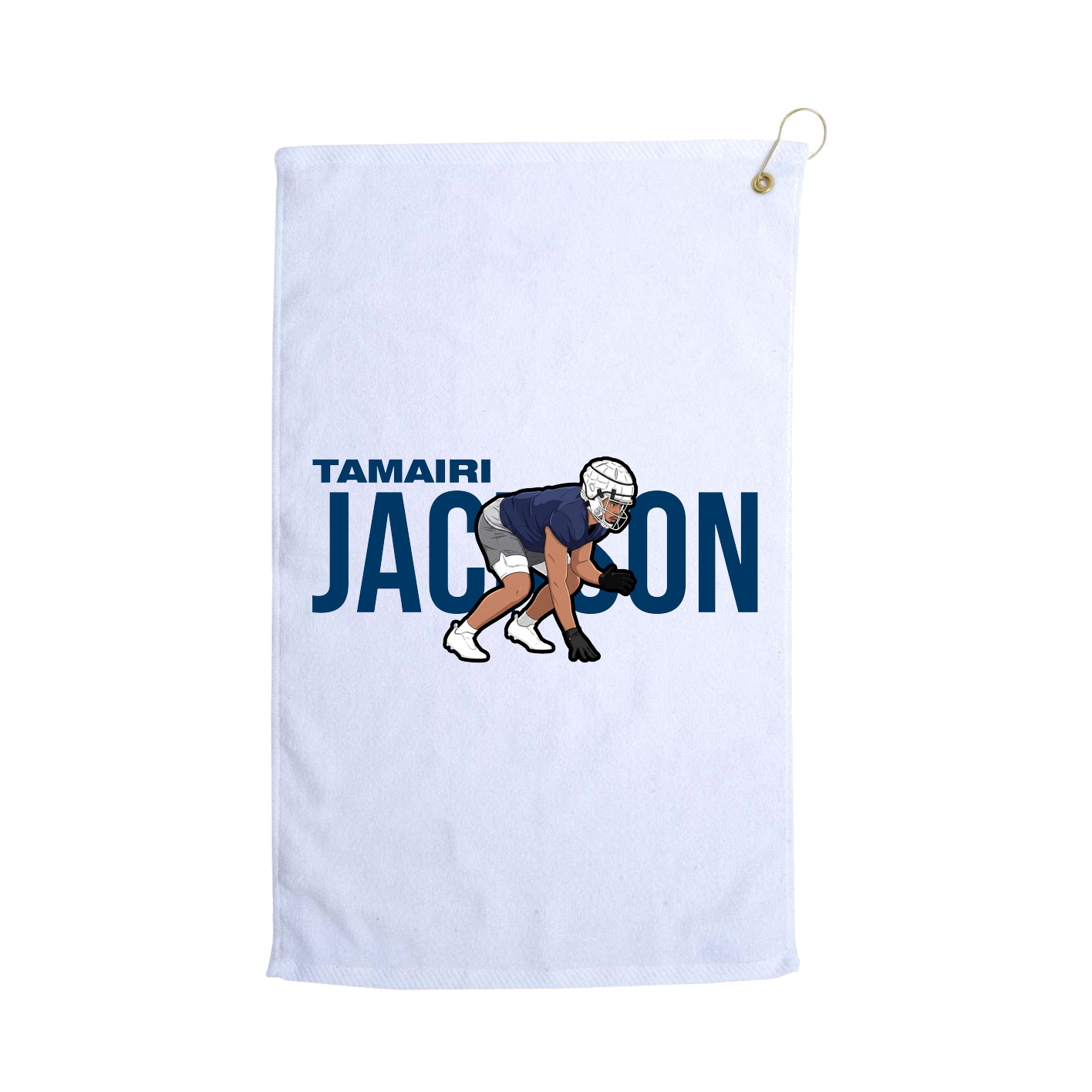 Golf Towel — Player Name in White