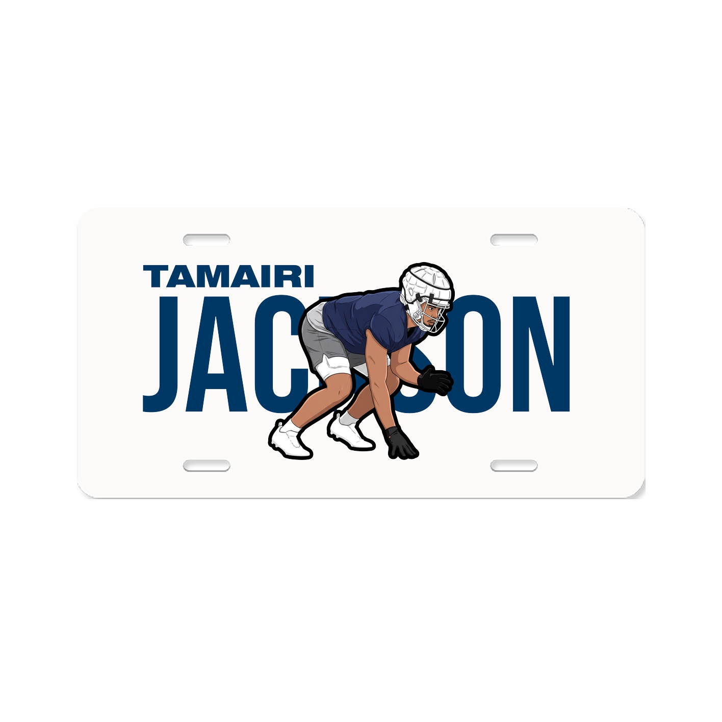 License Plate — Player Name in Classic