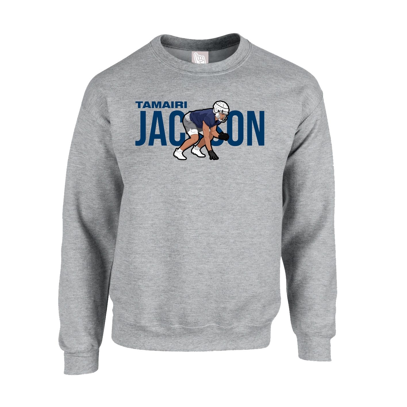Fleece Crew — Player Name in Grey