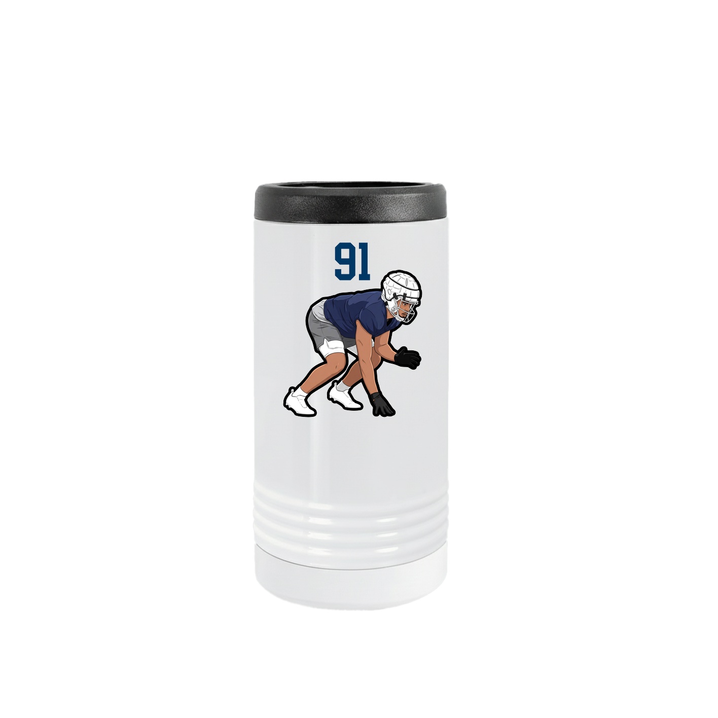 Slim Beverage Holder — Number Top in White