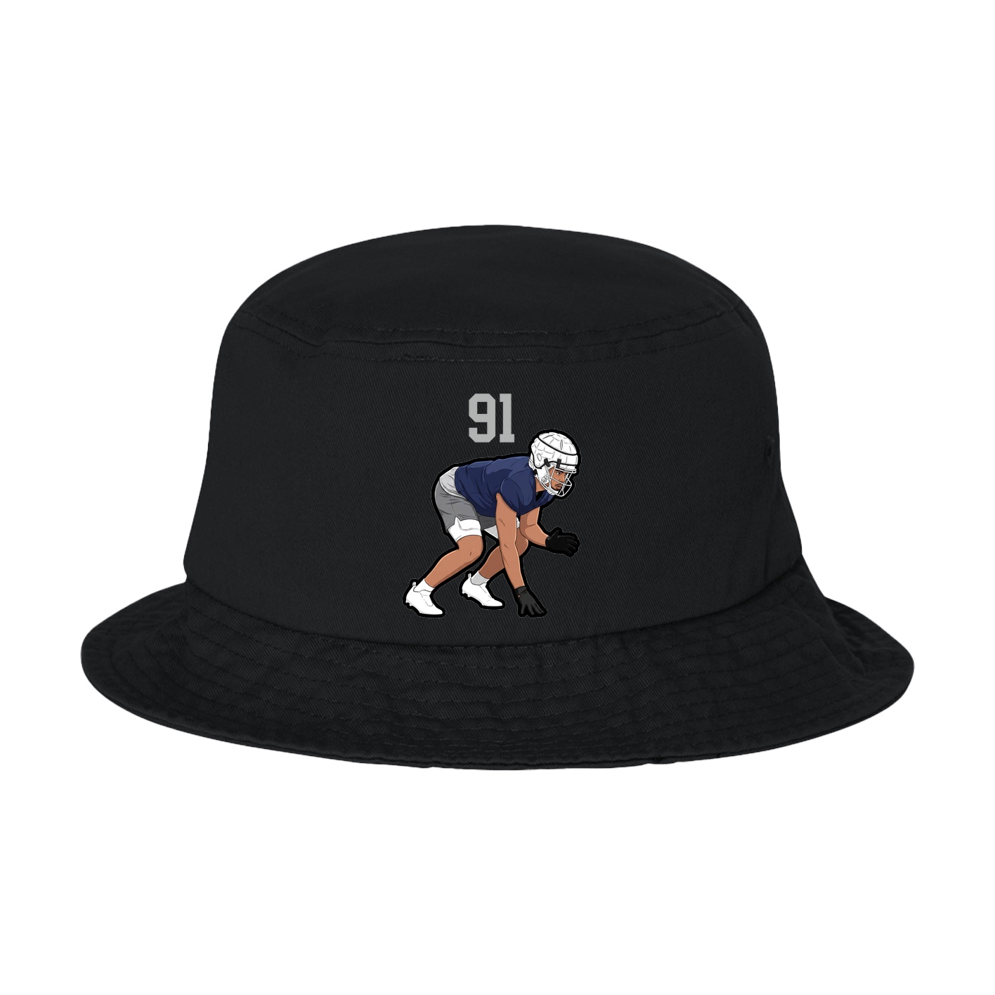 Bucket Cap — Number Top in Black