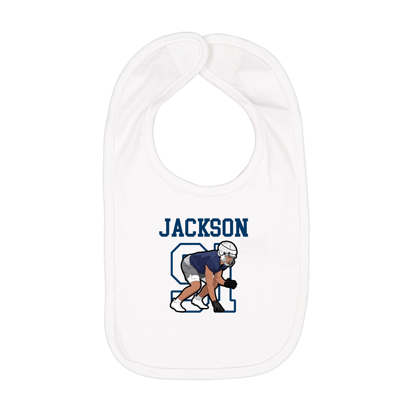 Infant Bib — Shirsey in White